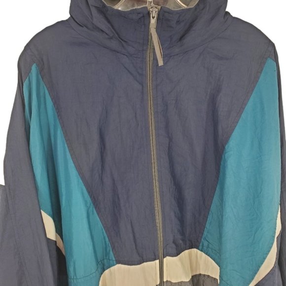 Active Wear Jacket Windbreaker style Dolan sleeves Water resistant/repelent 2XL - Picture 3 of 13